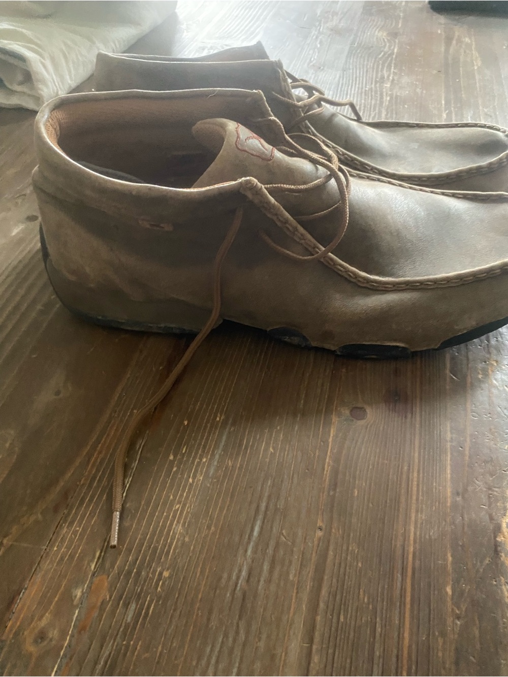 Men's Twisted X Brown Leather Casual Chukka Shoes Size 14 M